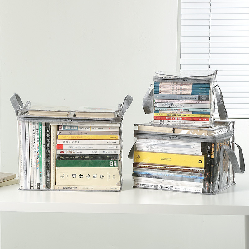 AliExpress Foldable Transparent PVC Book Storage Box, view 2