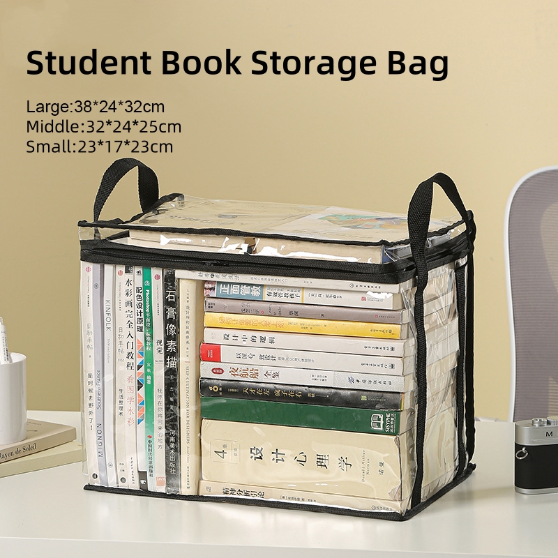 AliExpress Foldable Transparent PVC Book Storage Box, view 3
