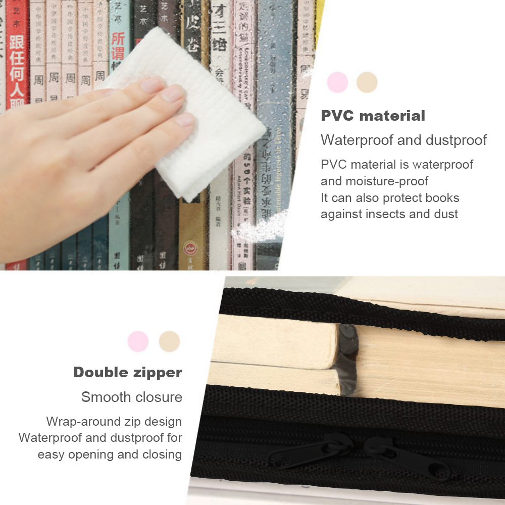AliExpress Foldable Transparent PVC Book Storage Box, view 5