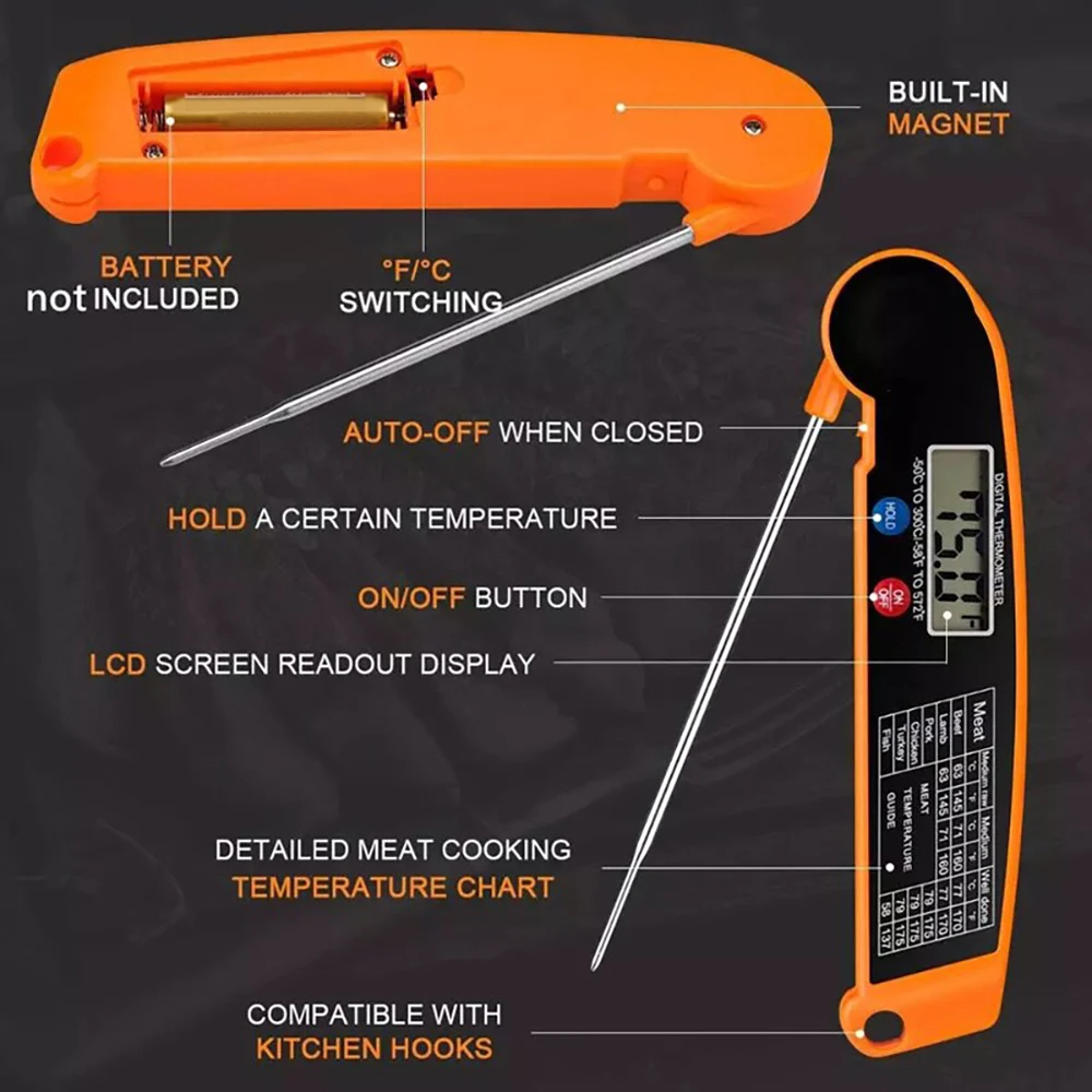 AliExpress Foldable Digital Food Thermometer Probe, view 5