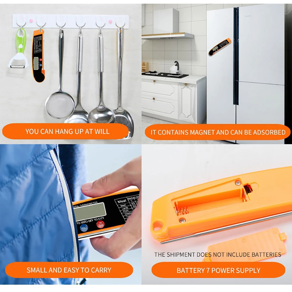 AliExpress Foldable Digital Food Thermometer Probe, view 6