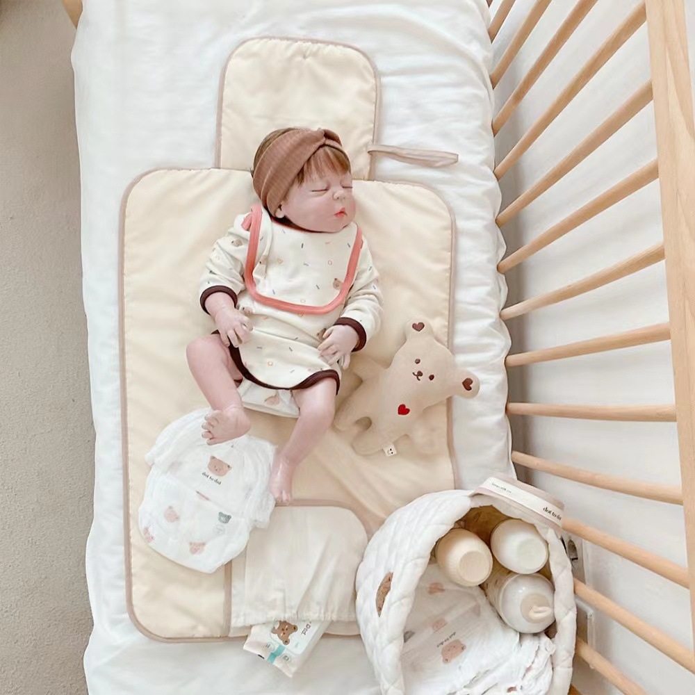 AliExpress Foldable Portable Diaper Changing Pad Baby Infant Diaper Urine Mat for Newborn Simple Bedding Changing Cover Pad, view 3