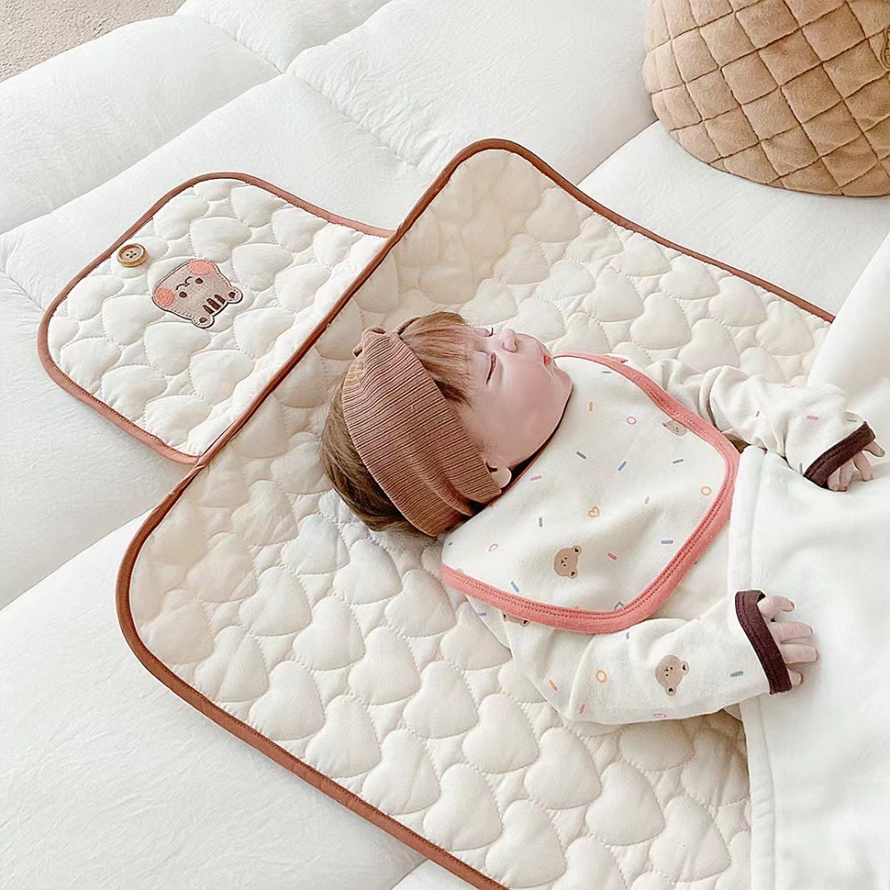 AliExpress Foldable Portable Diaper Changing Pad Baby Infant Diaper Urine Mat for Newborn Simple Bedding Changing Cover Pad, view 4