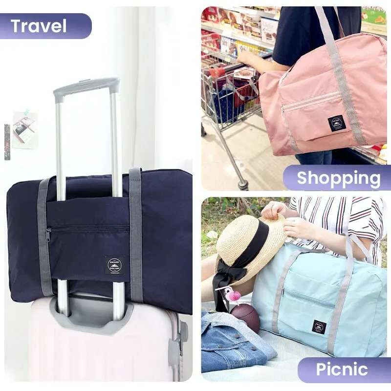 AliExpress Foldable Travel Duffel Bag for Airlines Carry on Bag for Women and Girls Lightweight Large Capacity Sports Weekend Trip Overnigh, view 5