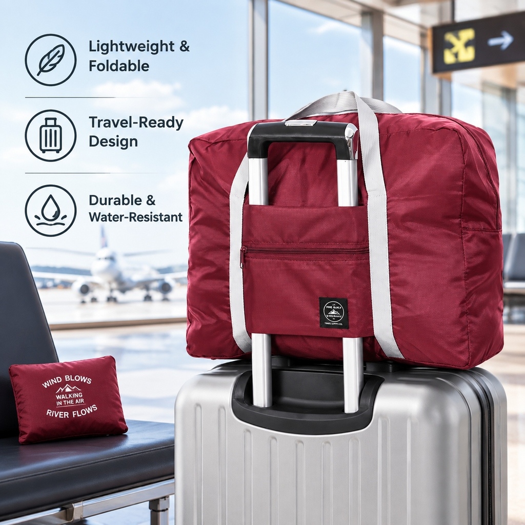 AliExpress Foldable Travel Duffel Bag for Airlines Carry on Bag for Women and Girls Lightweight Large Capacity Sports Weekend Trip Overnigh