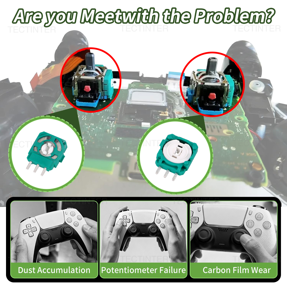 AliExpress For Dualsense PS5 Controller Analog Joystick Potentiometer 2K3 For PS5 Gamepad ThumbStick Module Sensor Repair Parts Accessories, view 3