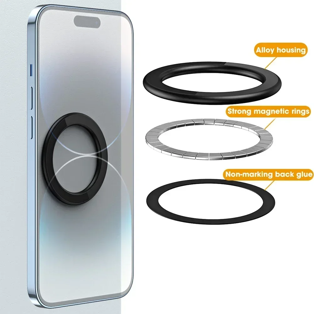 AliExpress Adhesive Magnetic Ring Wall Mount for Phones, view 2