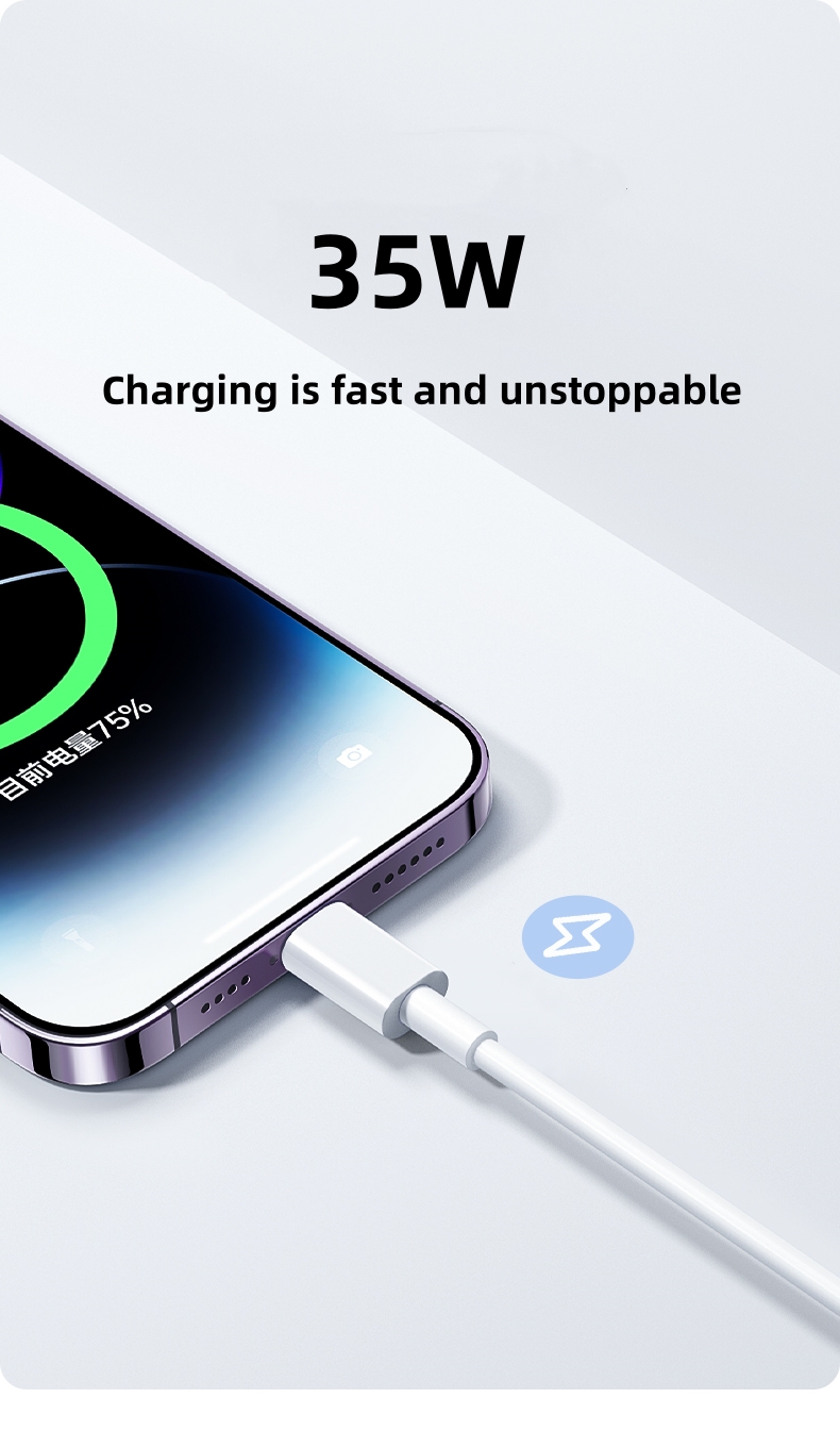 AliExpress PD 35W USB-C Fast Charging Data Cable, view 3
