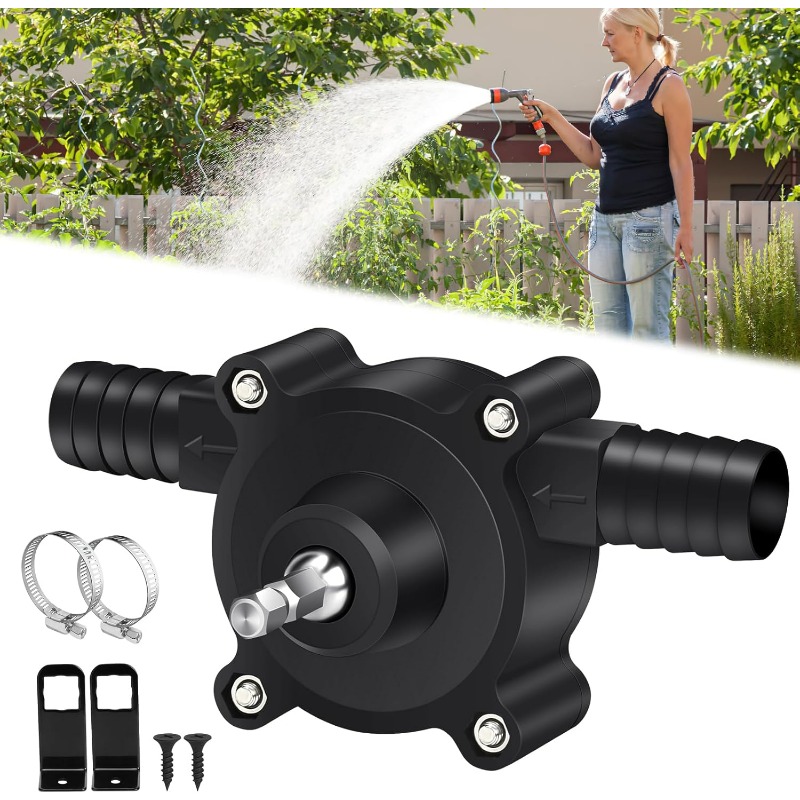 AliExpress For Portable Home Garden Outdoor Tool Electric Drill Pump Diesel Oil Fluid Water Pump Hand Self-priming Liquid Transfer Pumps