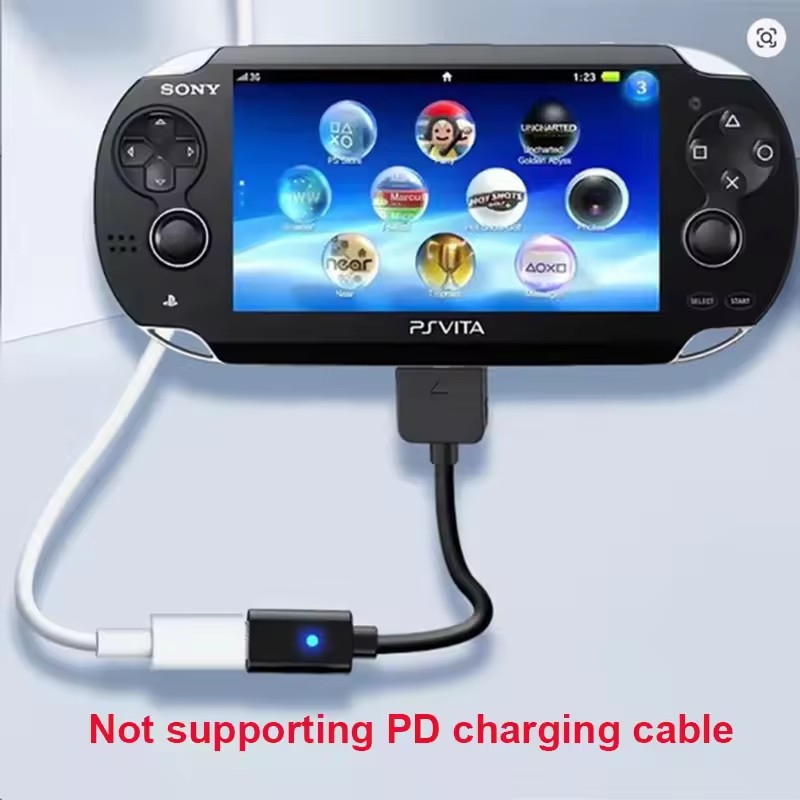 AliExpress For PS Vita PCH-1000 Series Type C Female Charging Cables Charging Adapter Cords USB-C Female Cable for PS Vita 1000 Controller, view 3