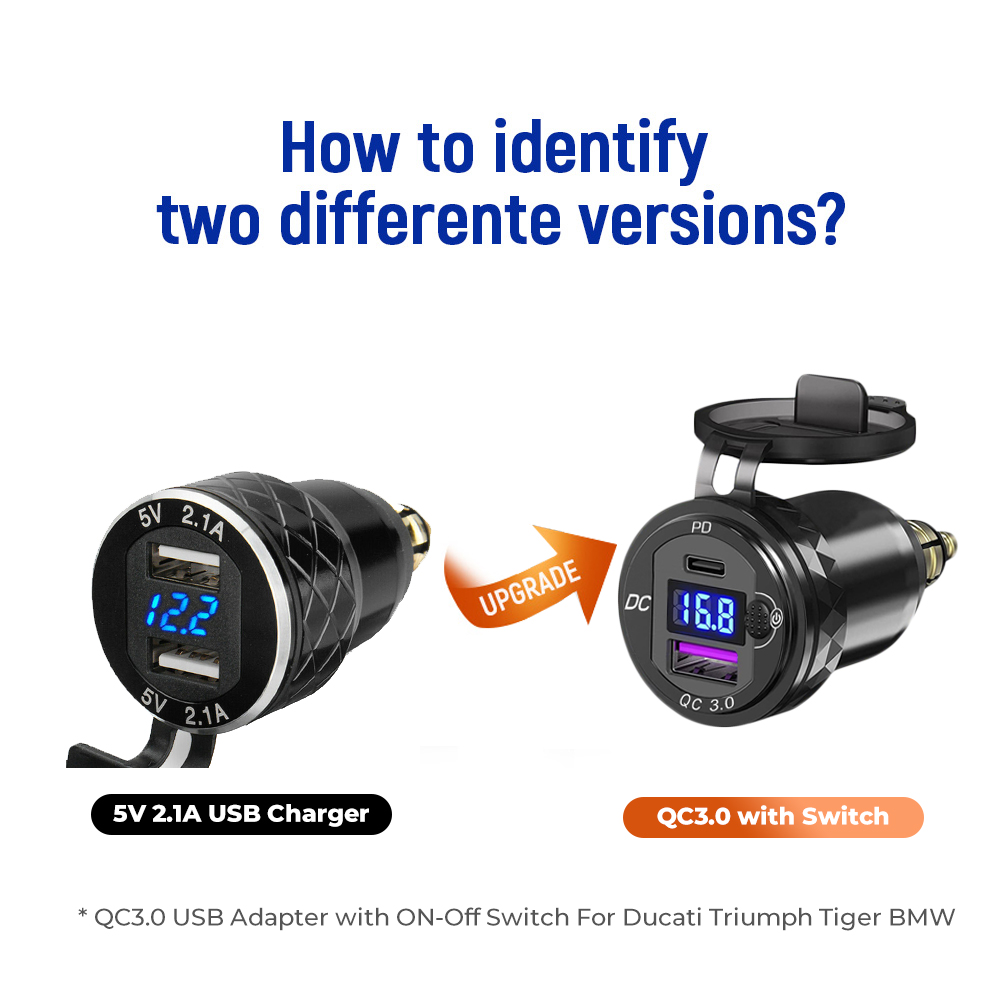 AliExpress For Triumph Tiger 900 For BMW R1250GS R1300GS Motorcycle 36W PD3.0 QC3.0 USB Type C PD Fast Charger Power Adapter Hella DIN Plug, view 2