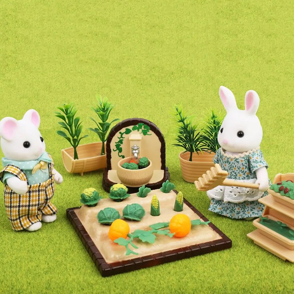 AliExpress Forest Animal Family Dollhouse Furniture 1/12 Miniature Toys Girl Dolls Accessories Bedroom Bathroom Dollhouse Kit For Dolls, view 2