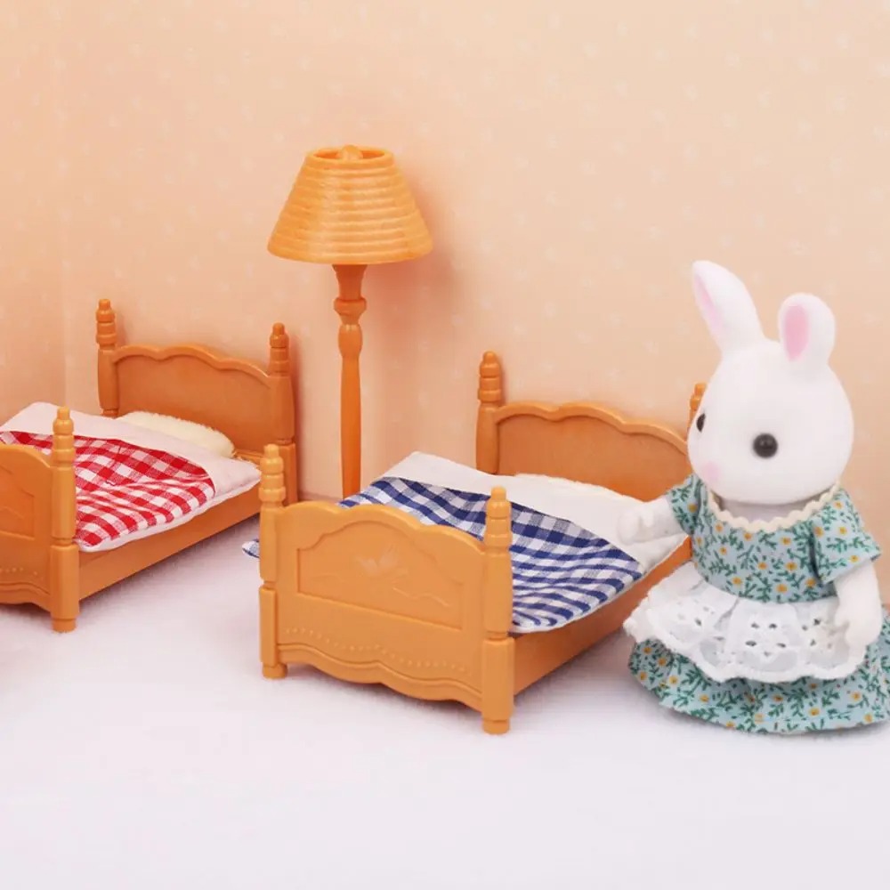 AliExpress Forest Animal Family Dollhouse Furniture 1/12 Miniature Toys Girl Dolls Accessories Bedroom Bathroom Dollhouse Kit For Dolls, view 5