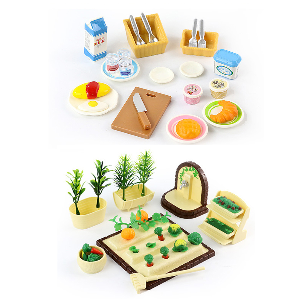 AliExpress Forest Animal Family Dollhouse Furniture 1/12 Miniature Toys Girl Dolls Accessories Bedroom Bathroom Dollhouse Kit For Dolls, view 6