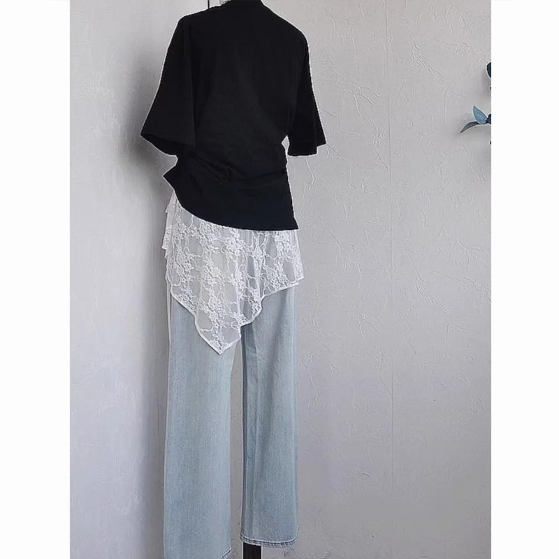 AliExpress Women's Lace-Up Layered Wrap Skirt, view 5