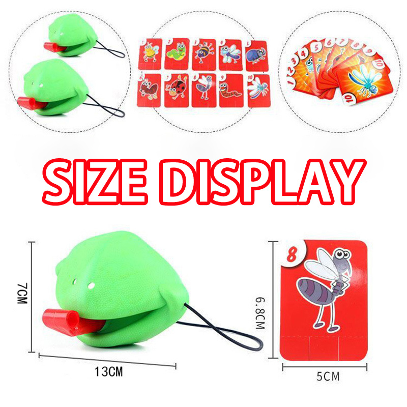 AliExpress Frog Lizard Mask Wagging Tongue Lick Cards Board Games for Children Family Party Toys Antistress Funny Desktop Puzzle Game Toys, view 5