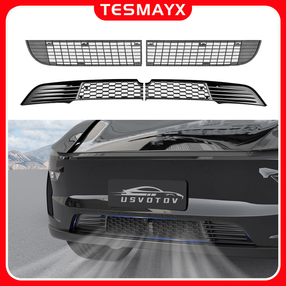 AliExpress Front Grill Mesh Insert for Tesla Model Y Premium Juniper Model YL 2025 2026 Bumper Air Inlet Vent Grille Cover Trim Accessories