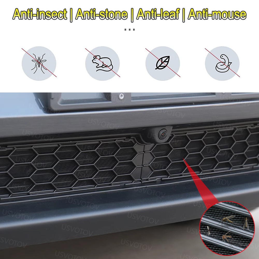 AliExpress Front Grill Mesh Insert for Tesla Model Y Premium Juniper Model YL 2025 2026 Bumper Air Inlet Vent Grille Cover Trim Accessories, view 5