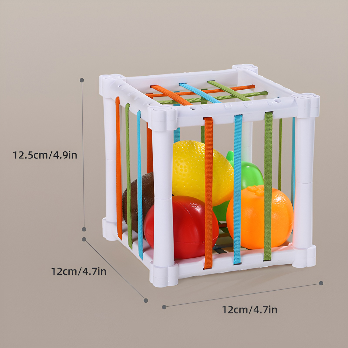 AliExpress Fruit Cecele Shape Color Color Fruit Cognition Rainbow Cecele Interactive Game Toy, view 2