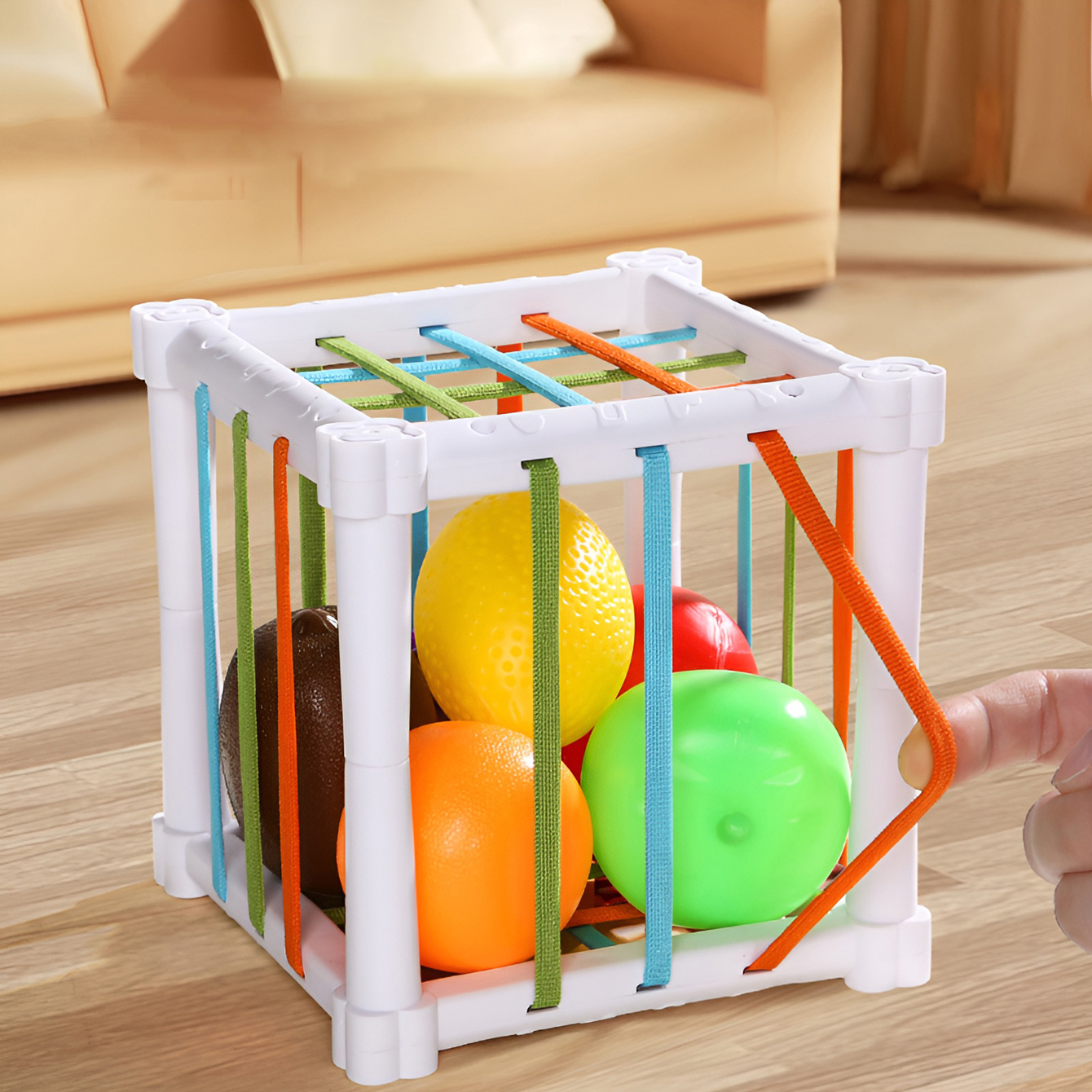 AliExpress Fruit Cecele Shape Color Color Fruit Cognition Rainbow Cecele Interactive Game Toy, view 3