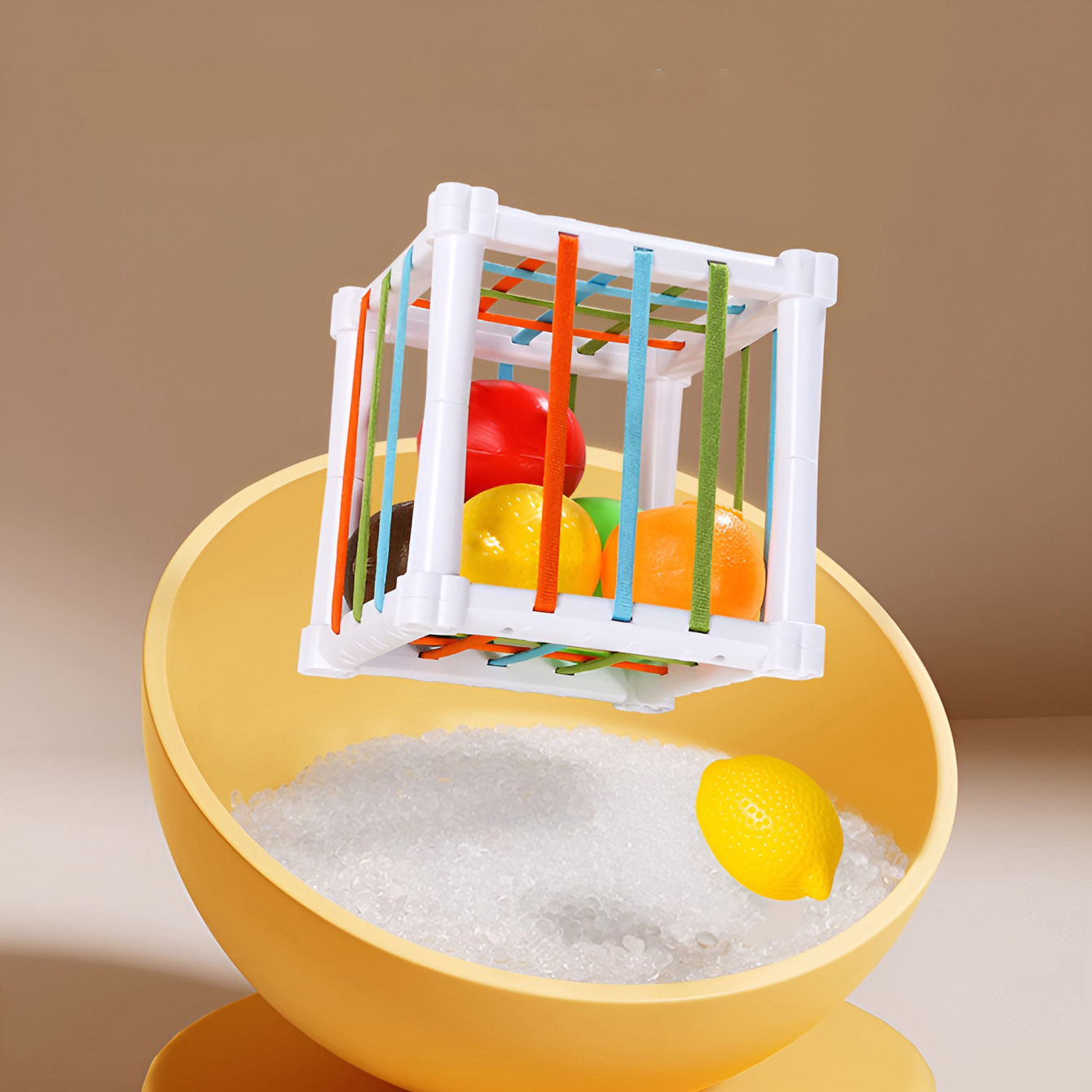 AliExpress Fruit Cecele Shape Color Color Fruit Cognition Rainbow Cecele Interactive Game Toy, view 5
