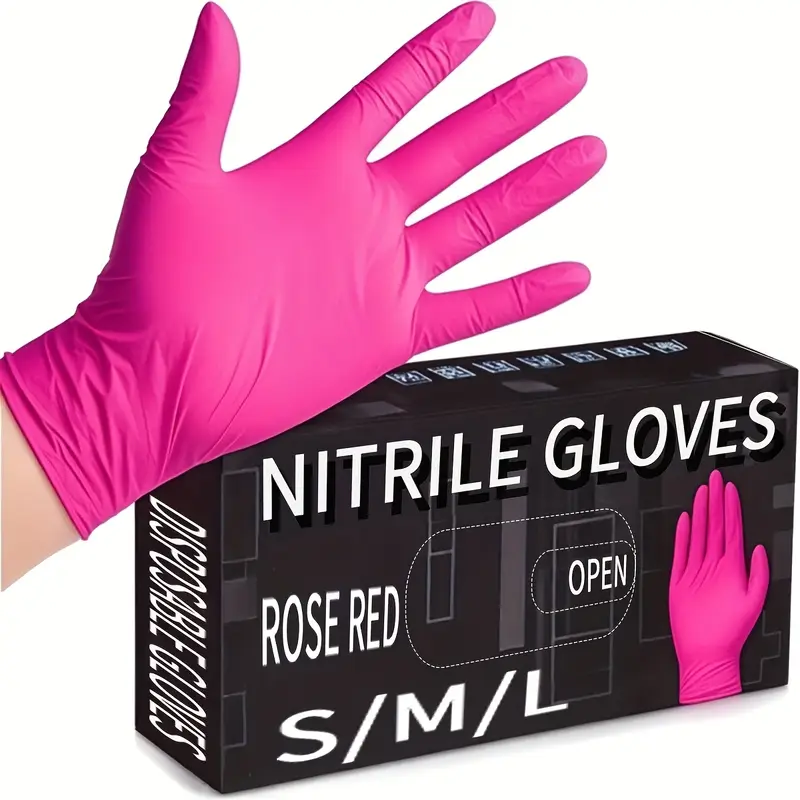 AliExpress Fuchsia Nitrile Disposable Gloves (3 mil)
