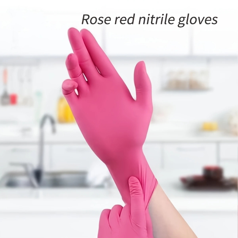 AliExpress Fuchsia Nitrile Disposable Gloves (3 mil), view 2