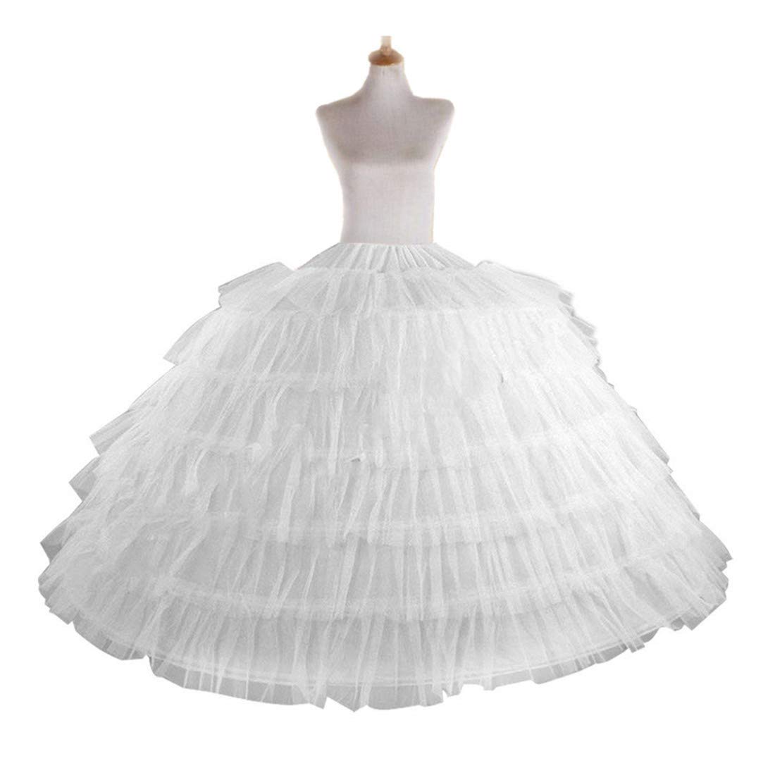 AliExpress Full White Ball Gown Hoops Wedding Accessories Petticoat Underskirt Slips Quinceanera Gown for Wedding Dress, view 4