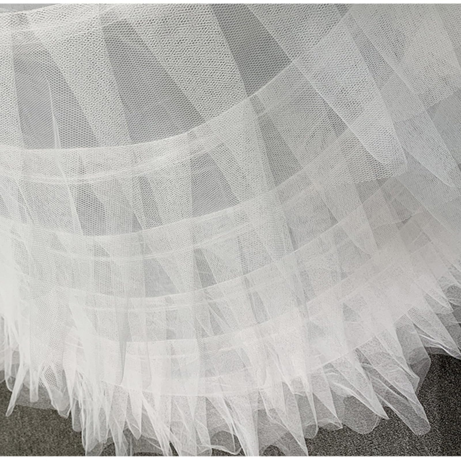 AliExpress Full White Ball Gown Hoops Wedding Accessories Petticoat Underskirt Slips Quinceanera Gown for Wedding Dress, view 5