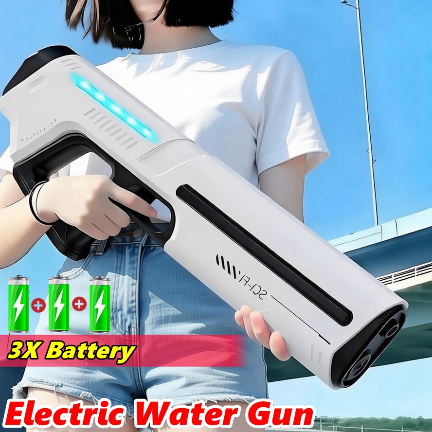 AliExpress Fully Automatic Electric Water Storage Guns for Adults Powerful Squirt Large Capacity Summer Outdoor Game Water Blasters Toy