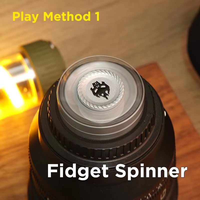 AliExpress Fun 3-In-1 Game EDC Fidget Toys Personalized Skeleton Ghost Fidget Spinner Alloy Fidget Slider Stress Release Toy Sound Coin Toy, view 2