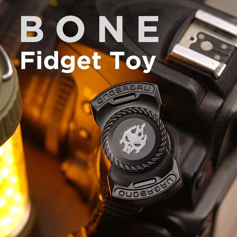 AliExpress Fun 3-In-1 Game EDC Fidget Toys Personalized Skeleton Ghost Fidget Spinner Alloy Fidget Slider Stress Release Toy Sound Coin Toy, view 4