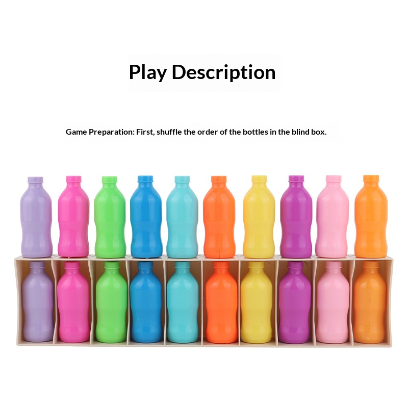 AliExpress Fun Bottle-Guessing Game for Children, Color Memory Drink Matching Game, Brain Memory Training Educational Toy, view 3