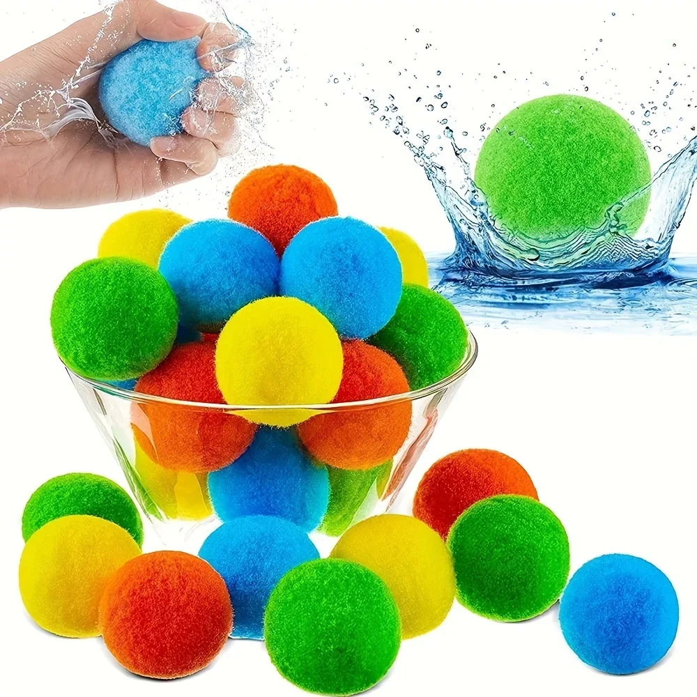 AliExpress Fun Reusable Water Balls, Reusable Water Balloons For Outdoor Toys And Games, Water Toys, Summer Toy Balls For Pool And Backyard