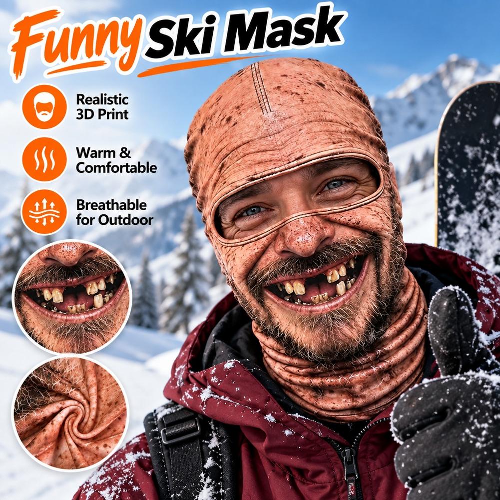 AliExpress Funny 3D Face Full Balaclava Hood, view 4