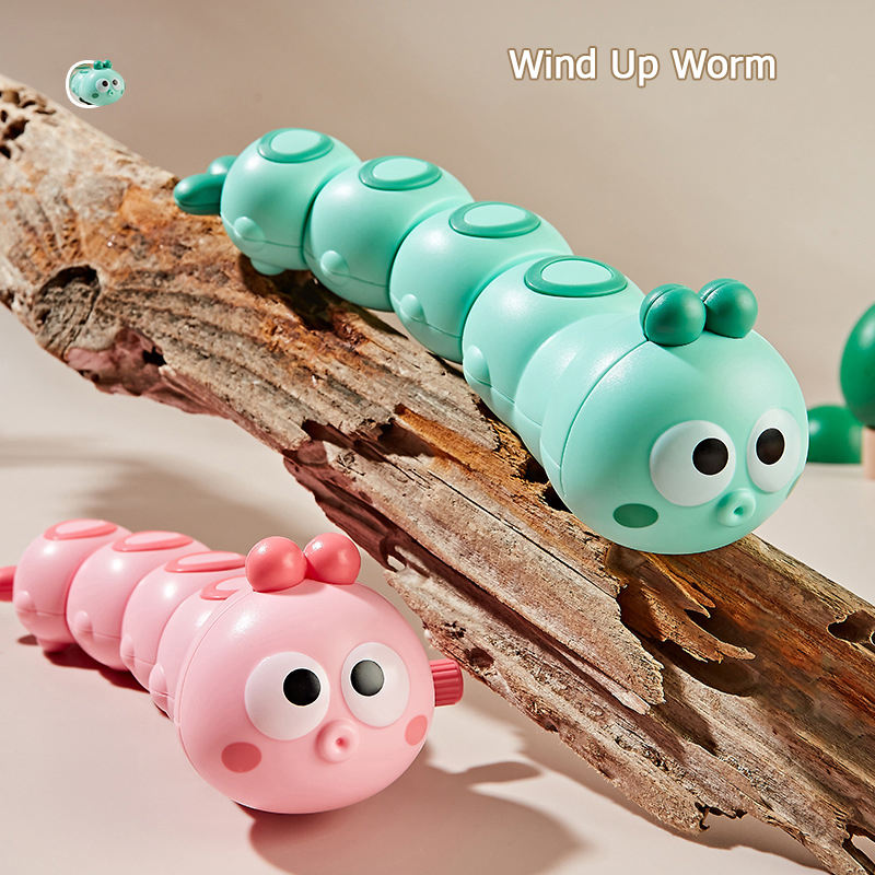 AliExpress Funny Colorful Animals Worm Reptile Clockwork Crawling Toy Rocky Swing Wind up Toy, view 3
