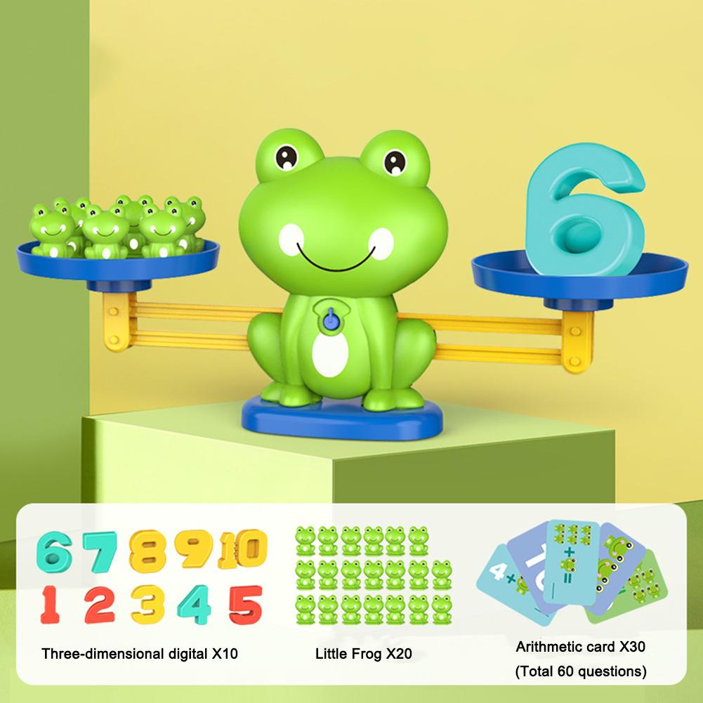 AliExpress Funny Frog Scale Math Toys for Children Early Education Intelligence Enhancement Addition & Subtraction Balance Game, view 2