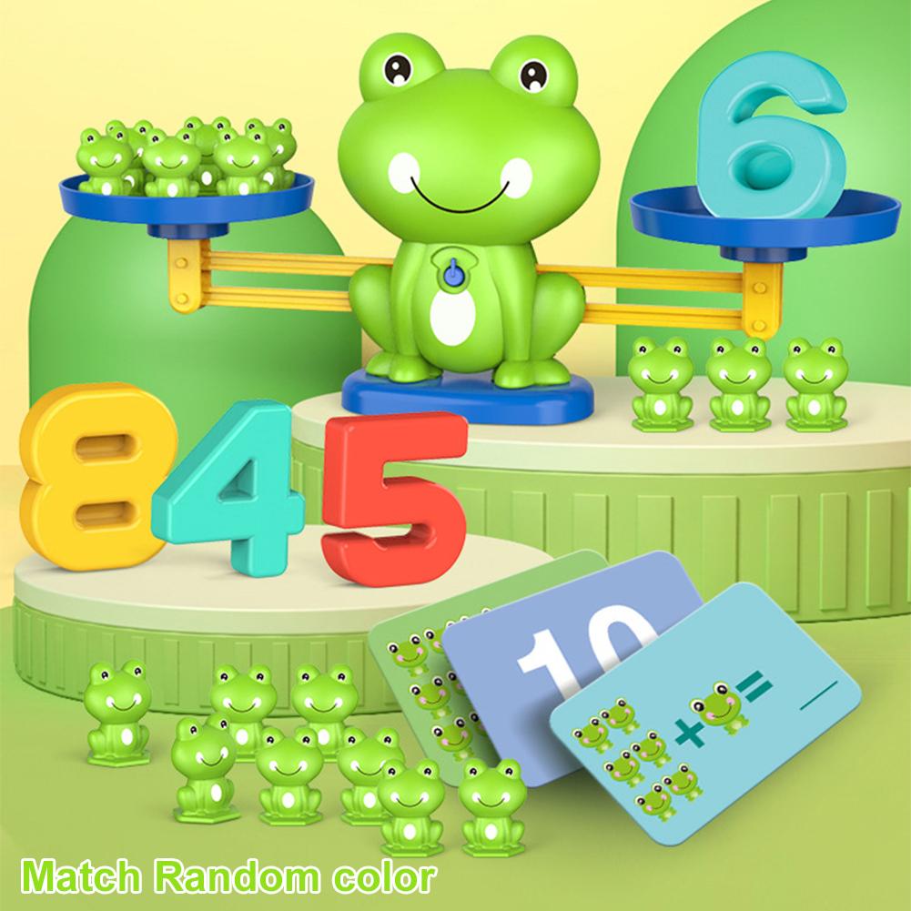 AliExpress Funny Frog Scale Math Toys for Children Early Education Intelligence Enhancement Addition & Subtraction Balance Game, view 3