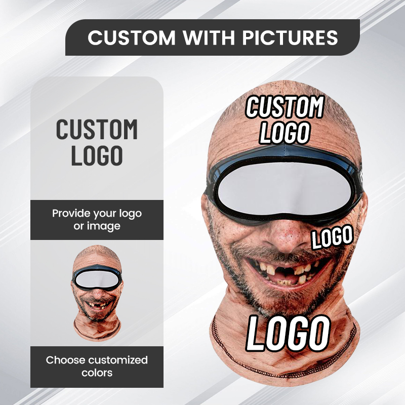 AliExpress Funny Old Man Ski Mask Realistic Face Balaclava Summer Winter 3D Printed Full Face Mask for Skiing Snowboarding Outdoor Sports, view 6