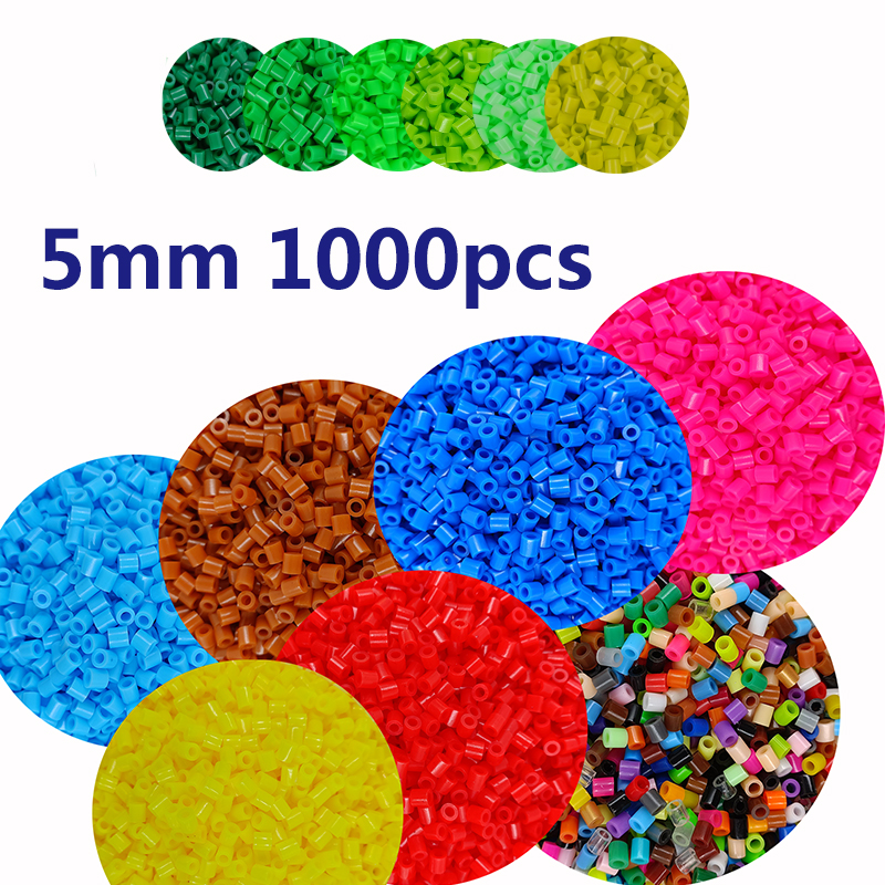 AliExpress Fuse Beads 1000pcs 5MM 3D Pixel Puzzle Iron Beads Handmade Crafts Decor DIY Make Puzzle Toy High Quality Melting Beads