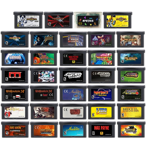 AliExpress GBA Game Cartridge Metabee F-Zero Wolfenstein 3D Celeste Duke Max Payne Magical Quest for Video Game Console