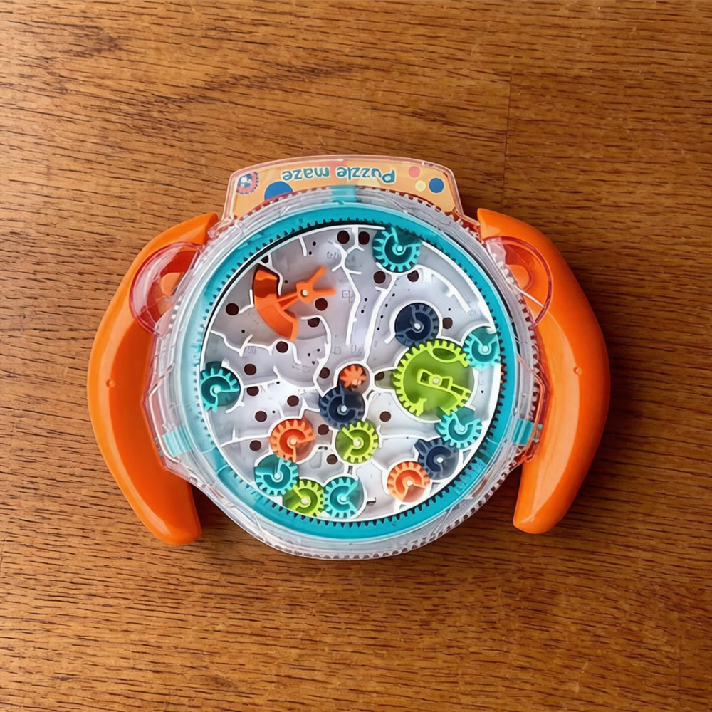 AliExpress Gear Linked Ball Maze Logic Challenge Fidget Gadget Orange & Blue 2 Shell Colors Optional Dual-hand Palm Control Focus