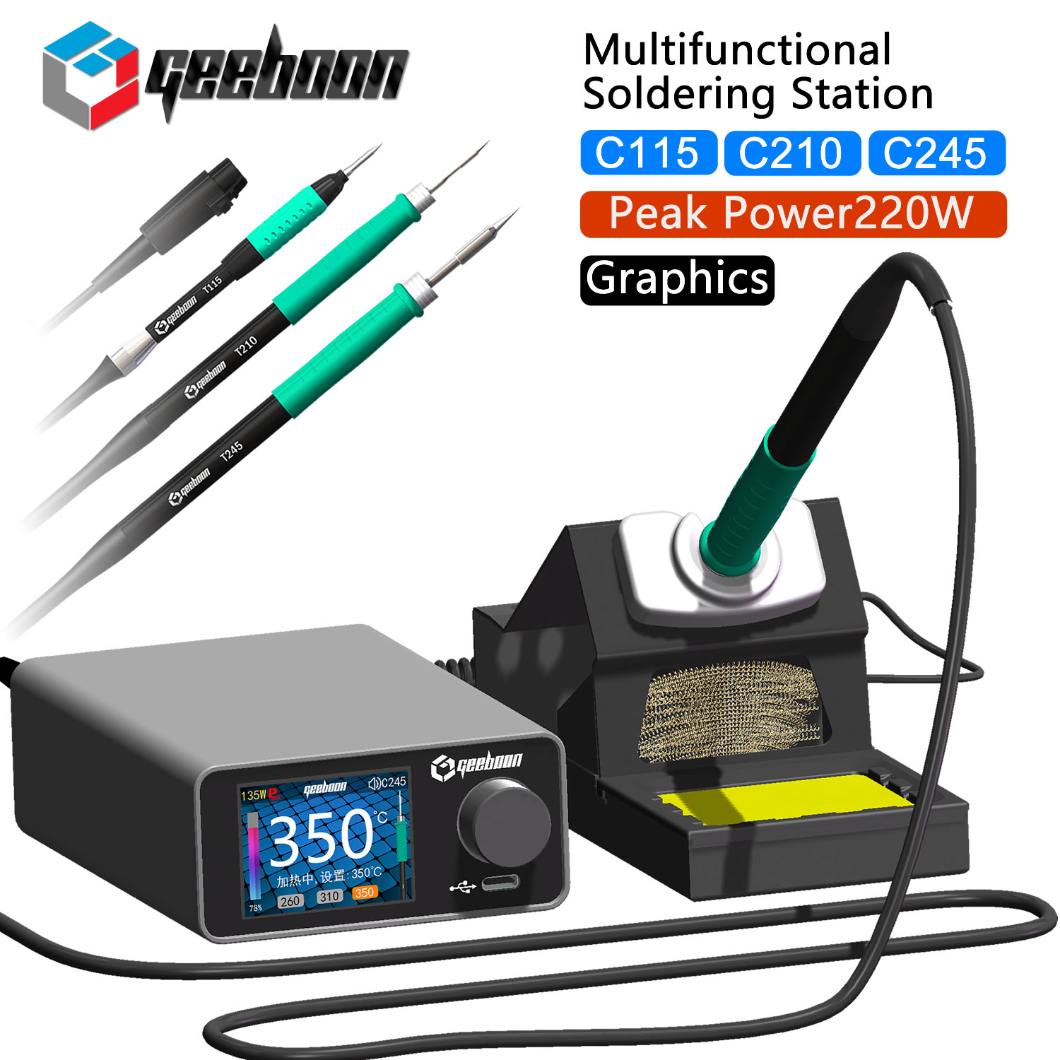 AliExpress GEEBOON TC22 220W Soldering Station
