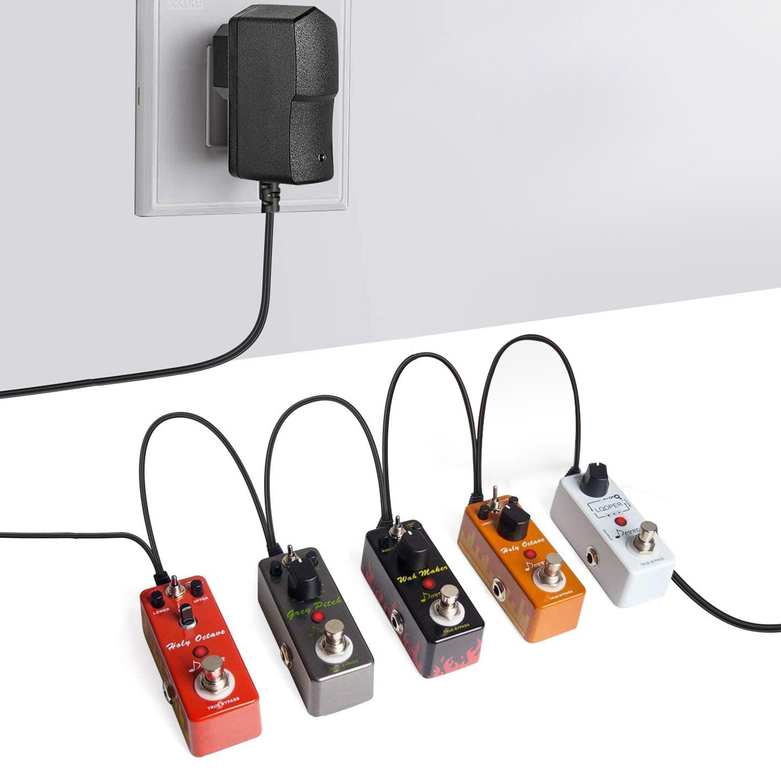 AliExpress General Guitar Effect Pedals 1 To 5 Way Power Daisy Chain Cables Fit For 9V DC Pedal Power Adapter Guitar Effector Accessories, view 3