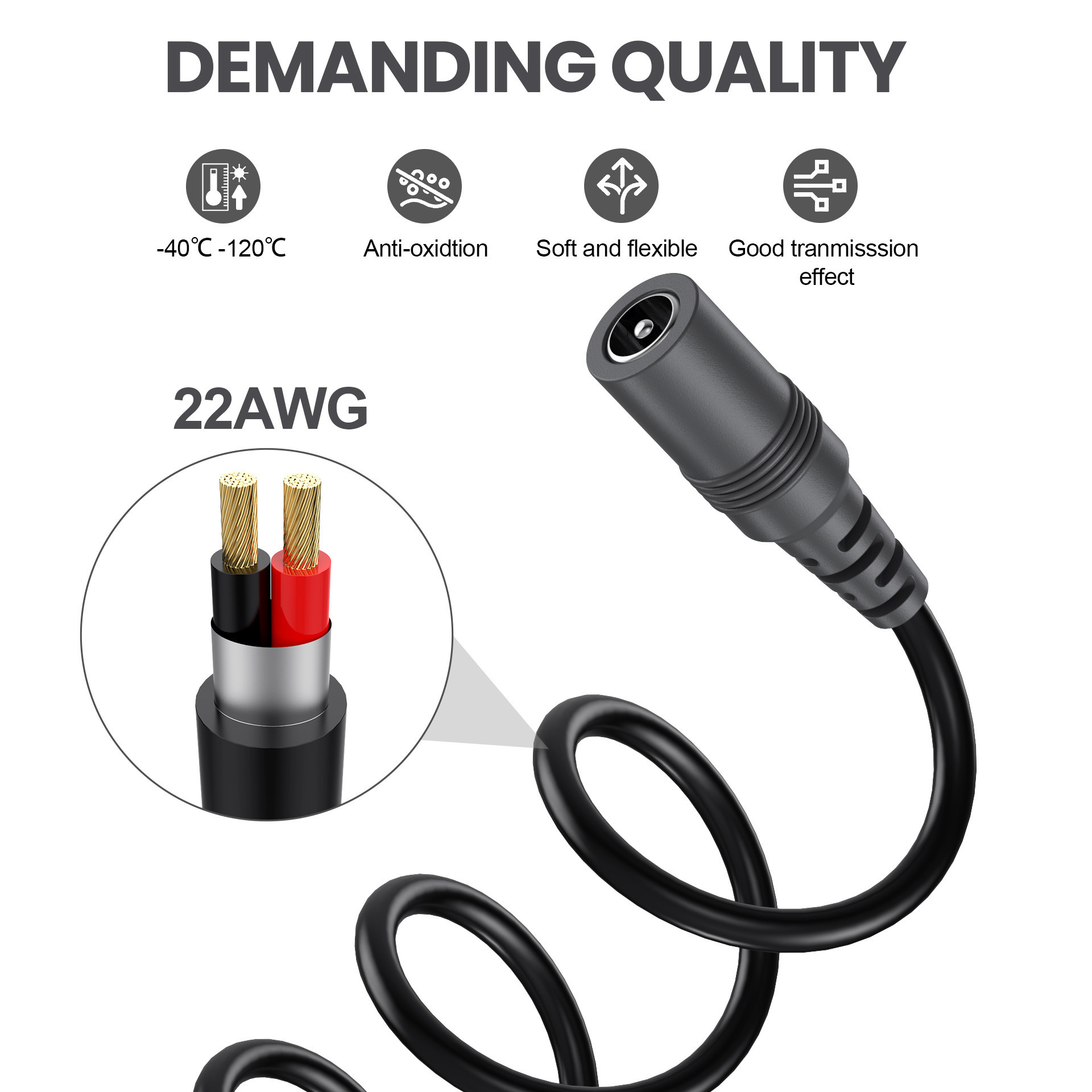 AliExpress General Guitar Effect Pedals 1 To 5 Way Power Daisy Chain Cables Fit For 9V DC Pedal Power Adapter Guitar Effector Accessories, view 4