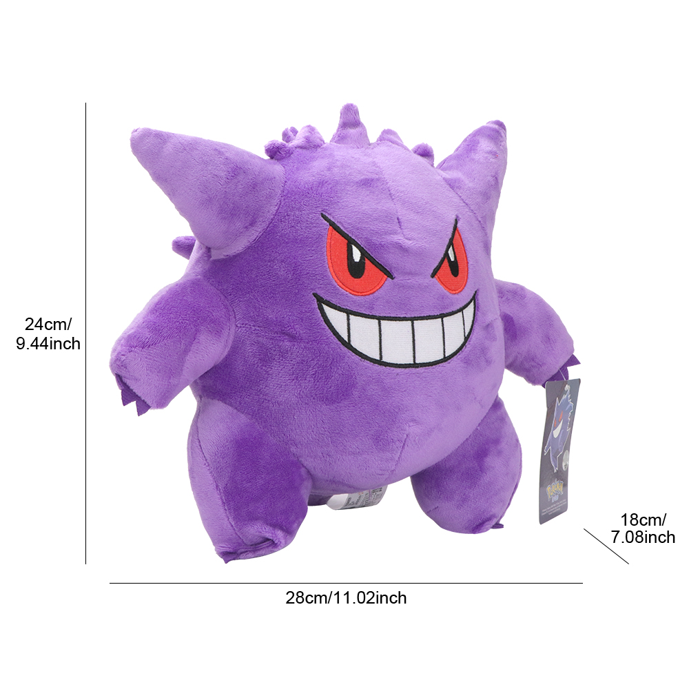 AliExpress Gengar Plush Toys Peluche Stuffed Cartoon For Kids PokemonStuffed Animal Collectible Soft Plushies Cute Cartoon Character, view 2