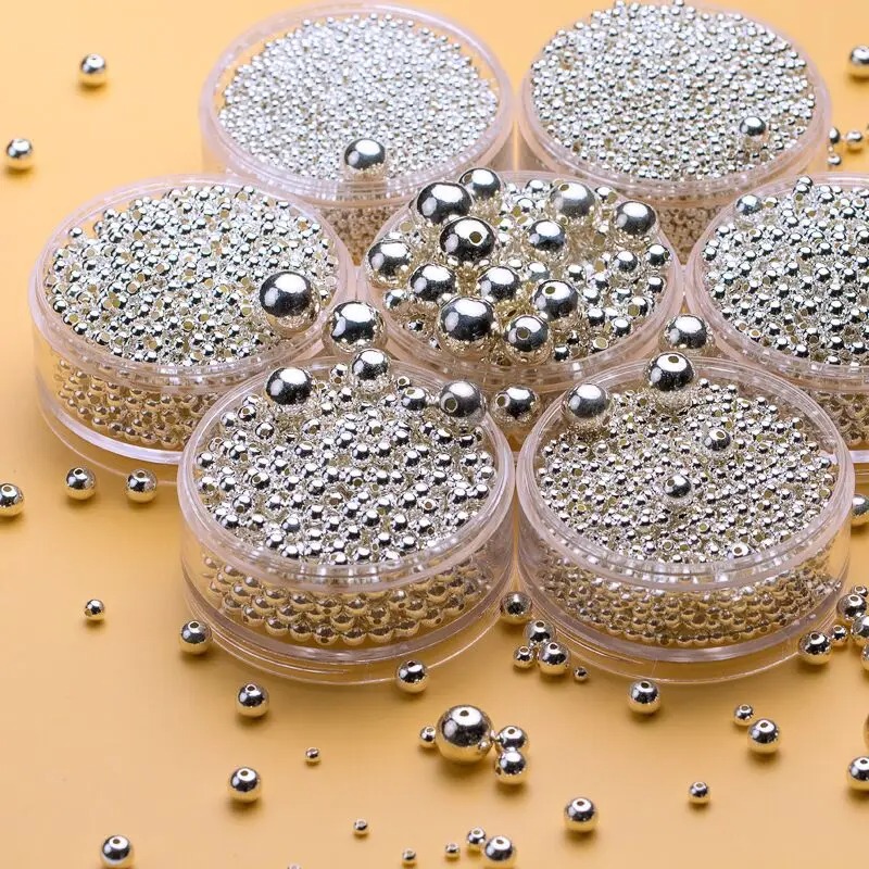 AliExpress 925 Sterling Silver Round Spacer Beads