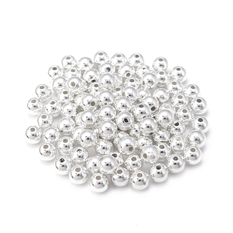 AliExpress 925 Sterling Silver Round Spacer Beads, view 6