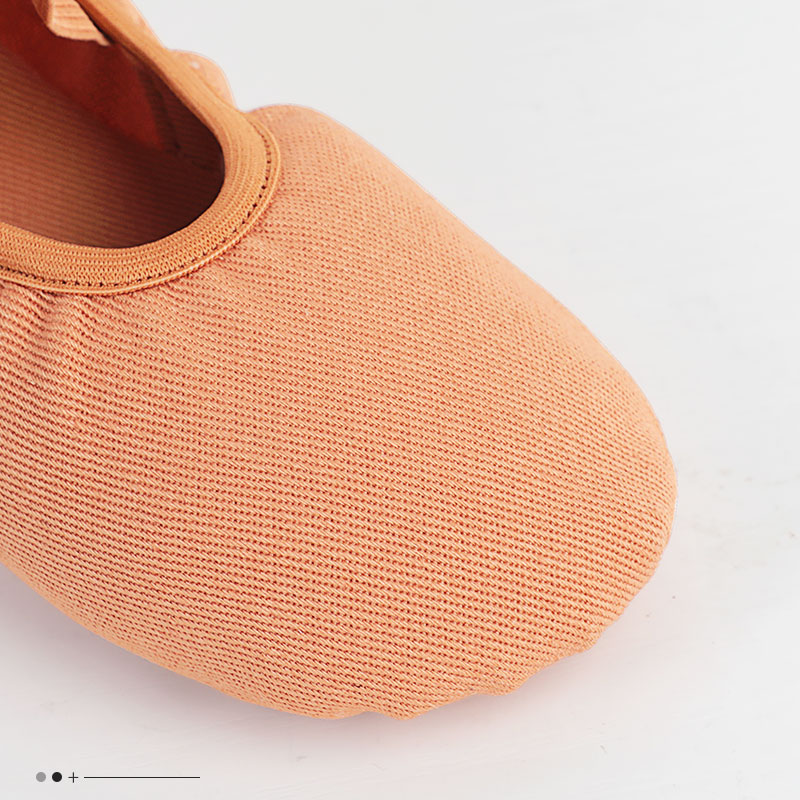 AliExpress Girls Women Ballet Shoes Stretch Ballet Flats Free-lace Canvas Dance Slippers Elastic Split Soft Sole Ballet Dance Shoe for Kids, view 3