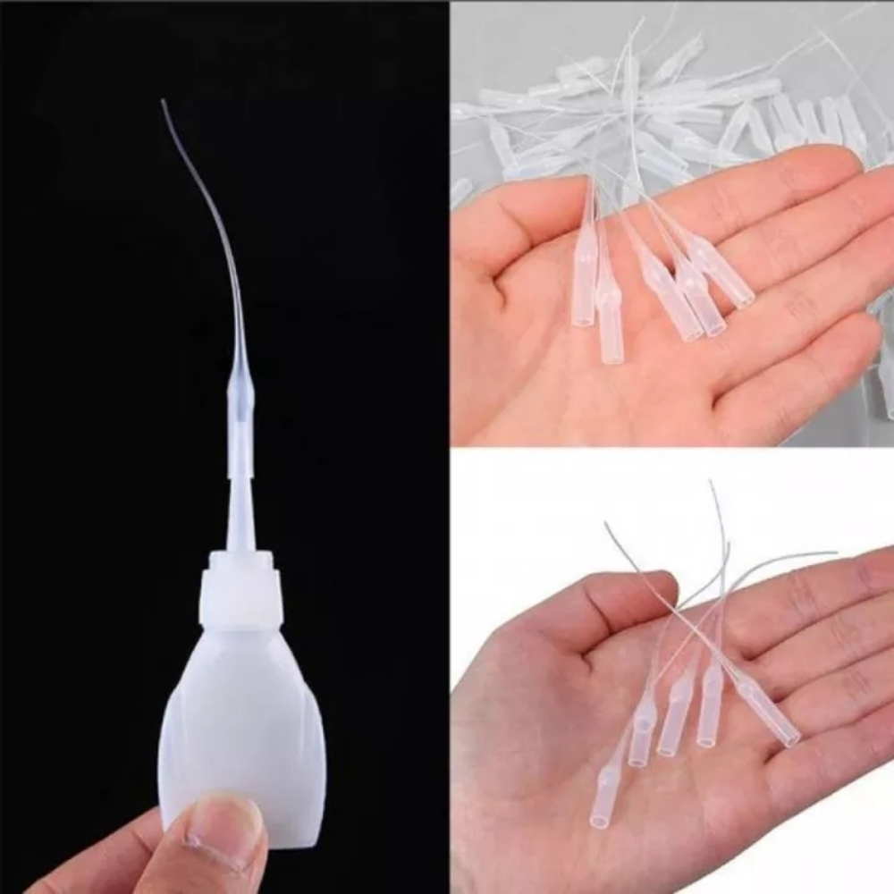 AliExpress Glue Micro Tip Plastic Glue Bottom Tips Precision Applicator Dropping Tube Nozzle for Glue Extender Precision Applicator Pipette, view 6